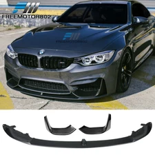 Fits 15-20 F82 F80 M3 M4 PP Front Bottom Spoiler + Carbon Fiber Side Splitters