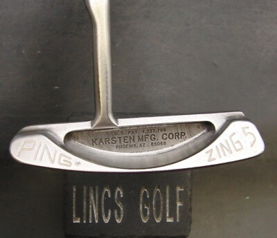Generalüberholter Ping Zing 5 Karsten Putter 89 cm Spiellänge Stahlschaft Pinggriff