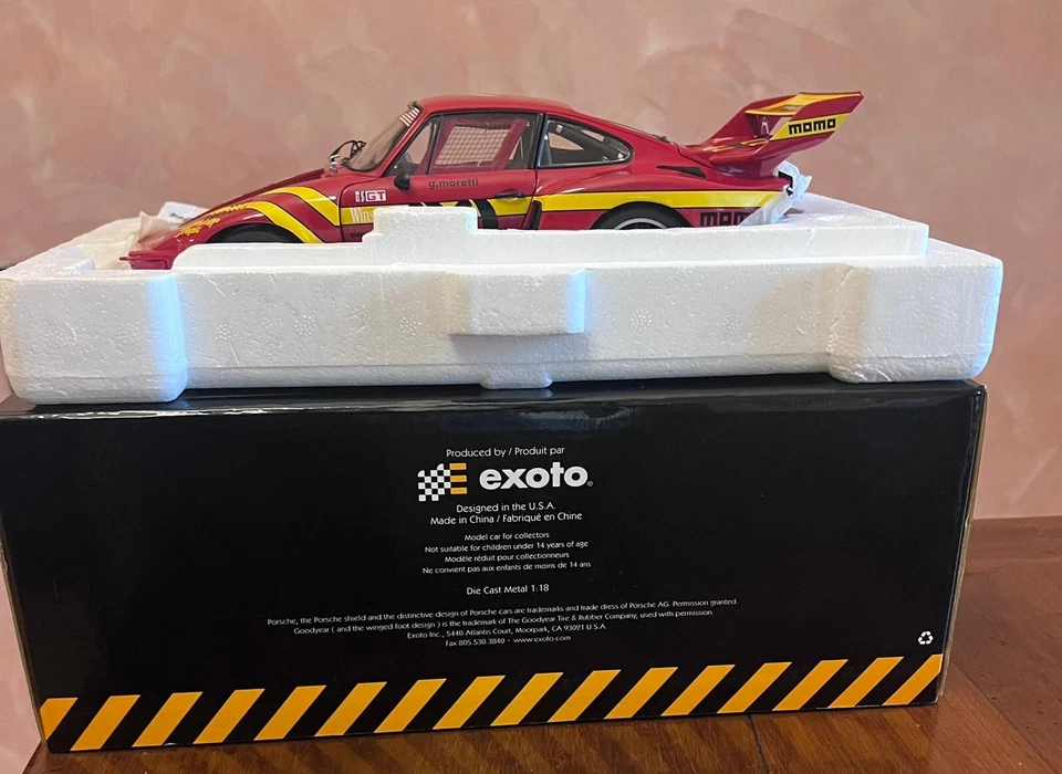 Porsche Exoto 1/18 935 Turbo Momo Imsa 1979 #30 Moretti 1:18 Ritired Rare!!!! - Immagine 3 di 4