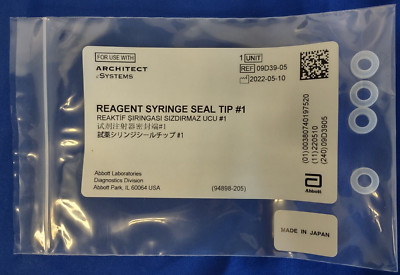 Architect cSystems Reagent Syringe Seal Tip S/N# 09D3905