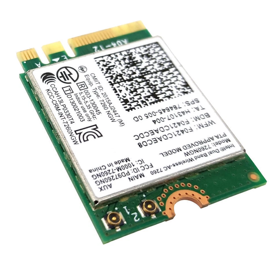 7260NGW Dual Band Wireless AC M.2 Network Adapter for WiFi Bluetooth NGFF Laptop - Bild 4 von 4