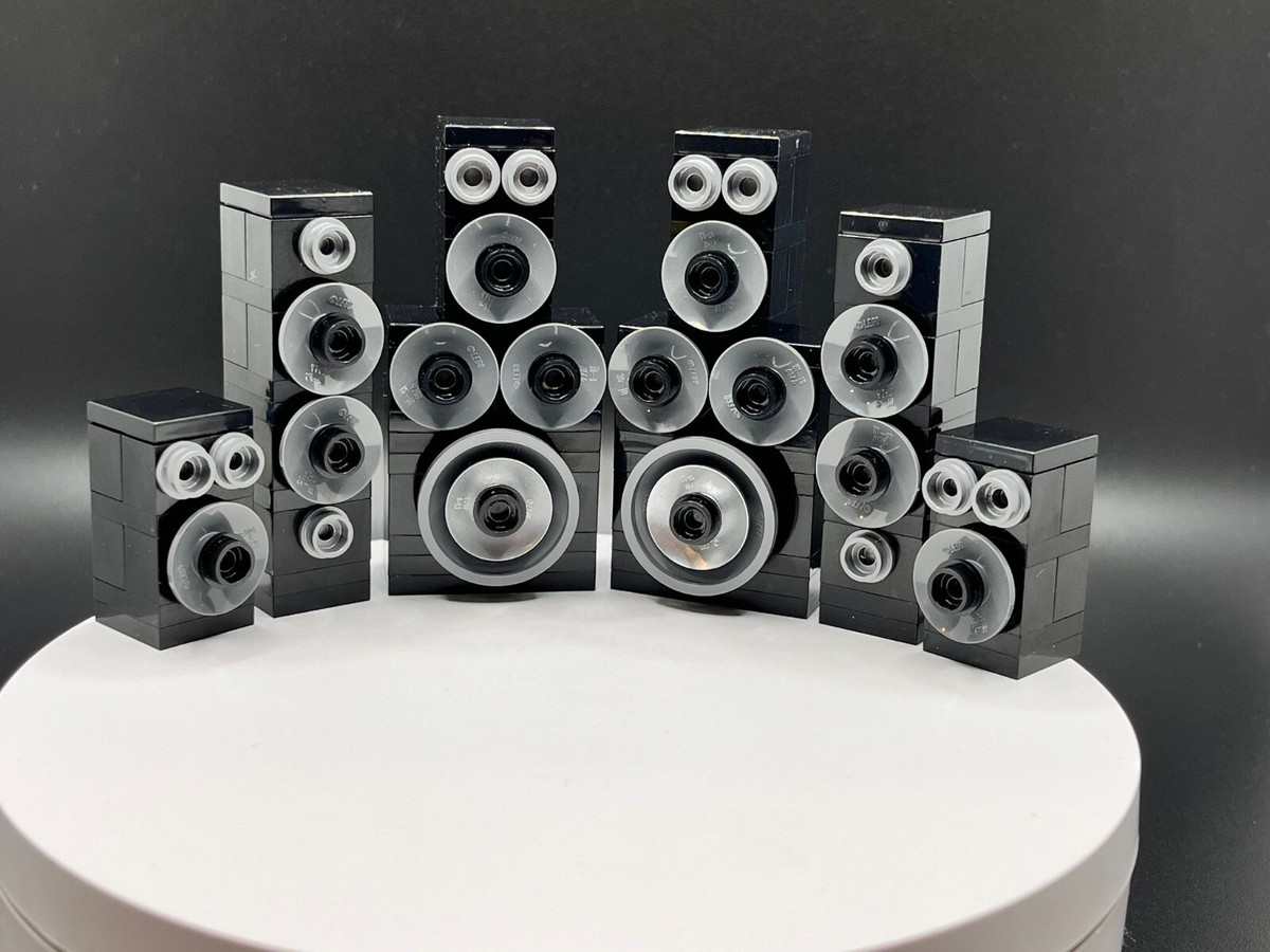 LEGO - Speaker Set 6 piece Music Band Concert DJ Stack Stereo