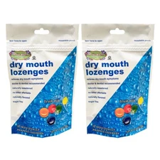 2pack Cotton Mouth Dry Mouth Relief Lozenges Fruit Mix Bag 30 Count EXP. 11/2026
