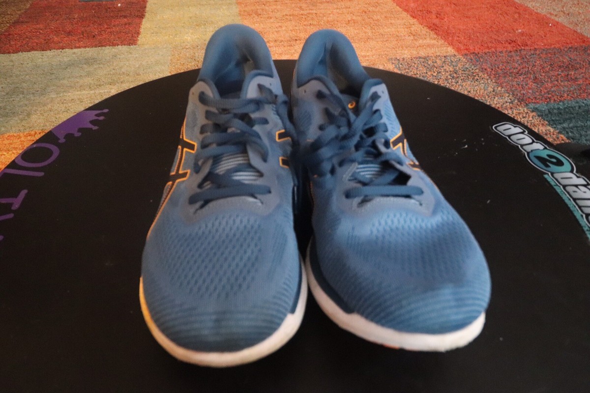 Asics Glideride grey Floss/ Blue Men Road Running Shoe Size 