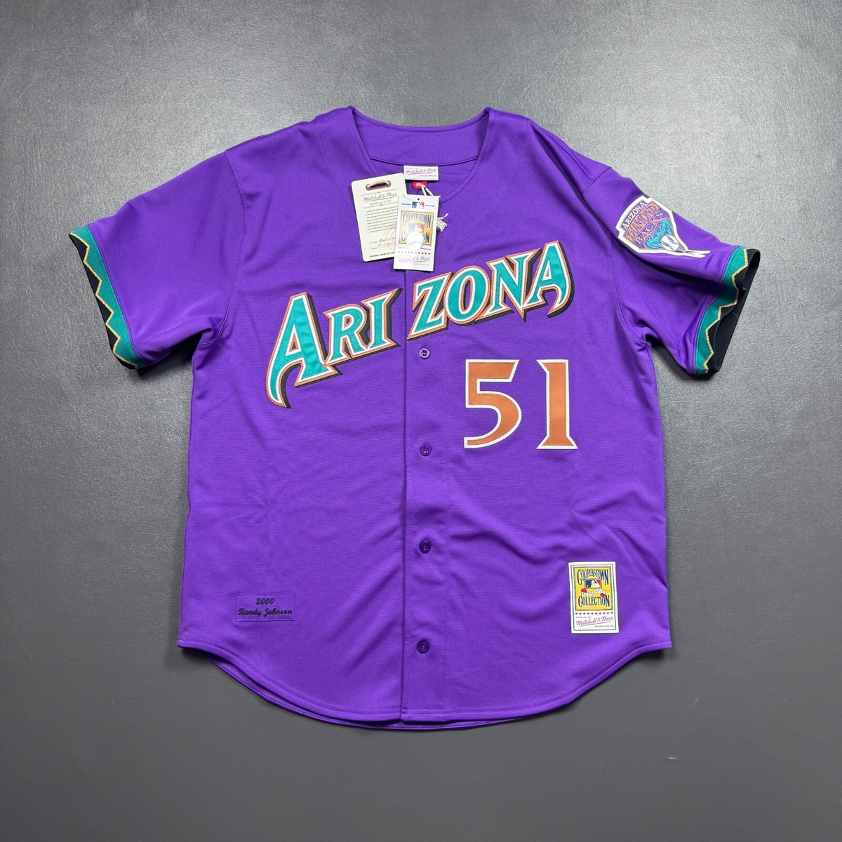 100% Authentic Randy Johnson Mitchell Ness 2000 Diamondbacks