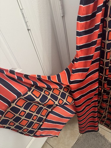 MICHAEL Michael Kors Geometric & Stripes Multicolor Sleeveless Maxi Dress XS T5 - Picture 8 of 8