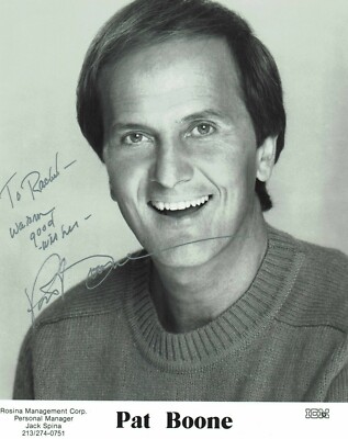 Pat Boone handsigniertes Foto