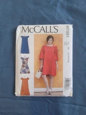 McCall's M7891 Misses 6 to 14 Cold Shoulder Dresses Uncut Sewing Pattern New