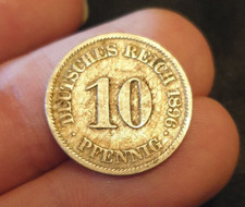 Antique Germany Deutsches Reich coin 10 pfennig 1896