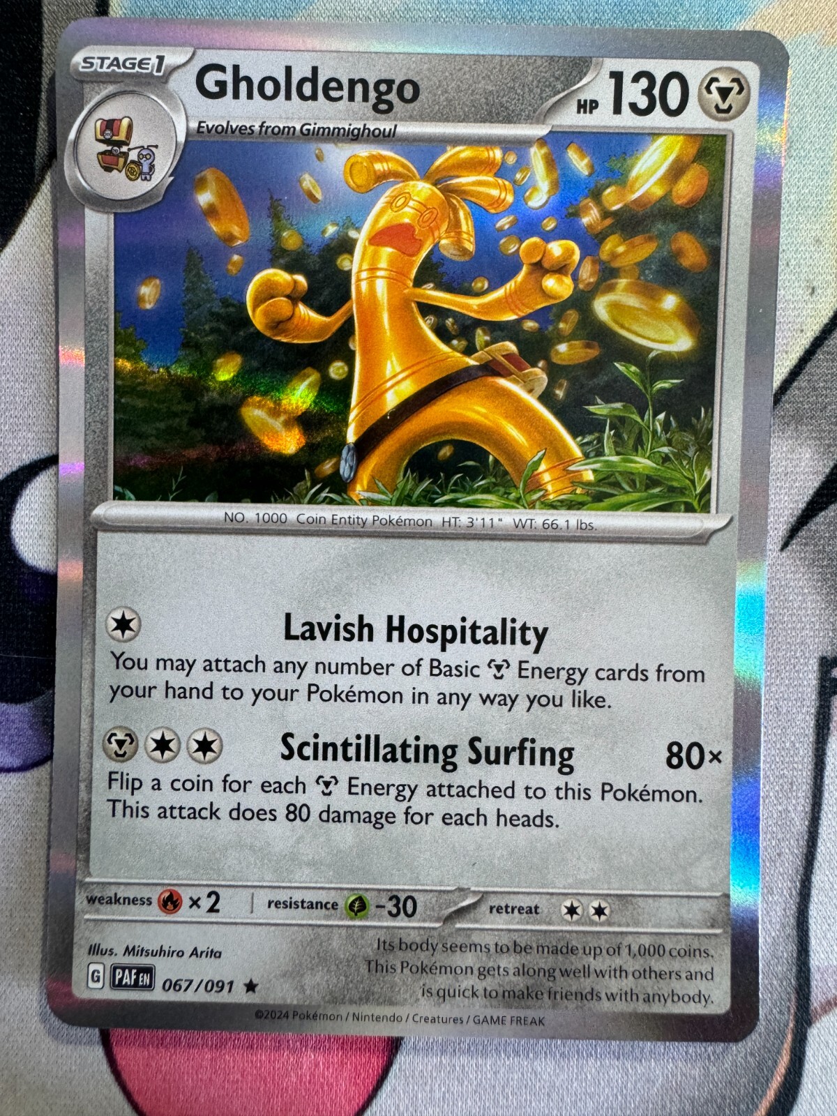 Gholdengo Holo English Pokemon TCG BKN604