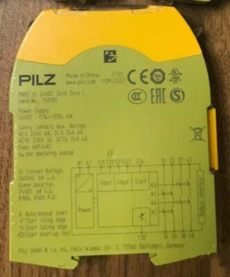 PILZ 750105 PNOZ s5 24VDC 2 n/o 2 n/o t