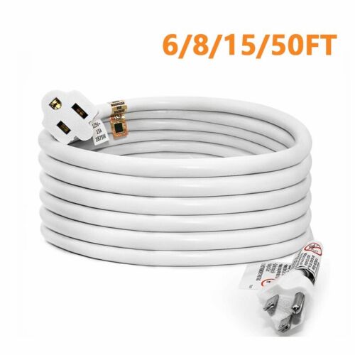 6/8/25/50Feet 16/3 Heavy Duty Extension Cord Extension Cord Indoor Outdoor White
