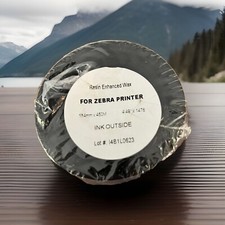 Resin Enhanced Wax Print Ribbon Zebra Printer 110mm x 450M 4.3" x 1476" Roll NEW
