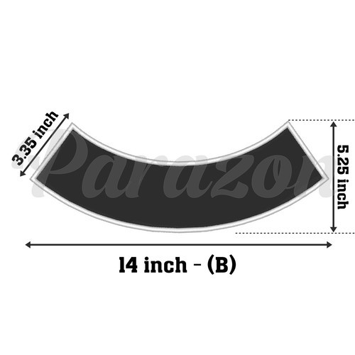Custom Embroidered Faux Leather SIDE ROCKER Motorcycle Biker Sew on Patch - Picture 23 of 23