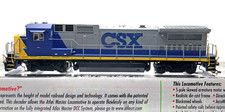 HO ATLAS 9009 MASTER DASH 8-40B CSX NO  DC DCC DUAL MODE DECODER