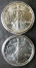 1989 and 1990 $1 American Silver Eagle Dollars in Capsules