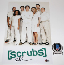 BILL LAWRENCE SHOW CREATOR & WRITER SIGNED SCRUBS 12x18 POSTER 2 BECKETT BAS COA