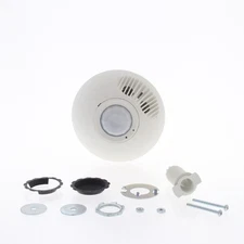 Leviton ODC10-MRW White Occupancy 1000 ft² Dual Relay 180° Ceiling Motion Sensor