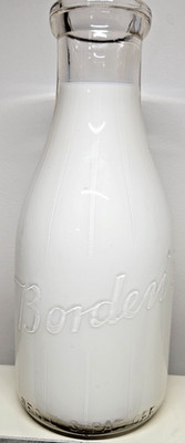 Vintage Borden's Dairy One Quart Milk Bottle - Milk not included!!