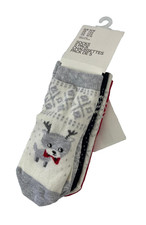 Kids Boys H M Socks Pack of 5 Size 1-2.5 Toddler Winter/Deer/Bear Theme NEW
