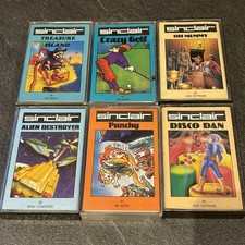 6x Sinclair Soft Spectrum Game Bundle Boxed Oh Mummy Disco Dan Treasure Island