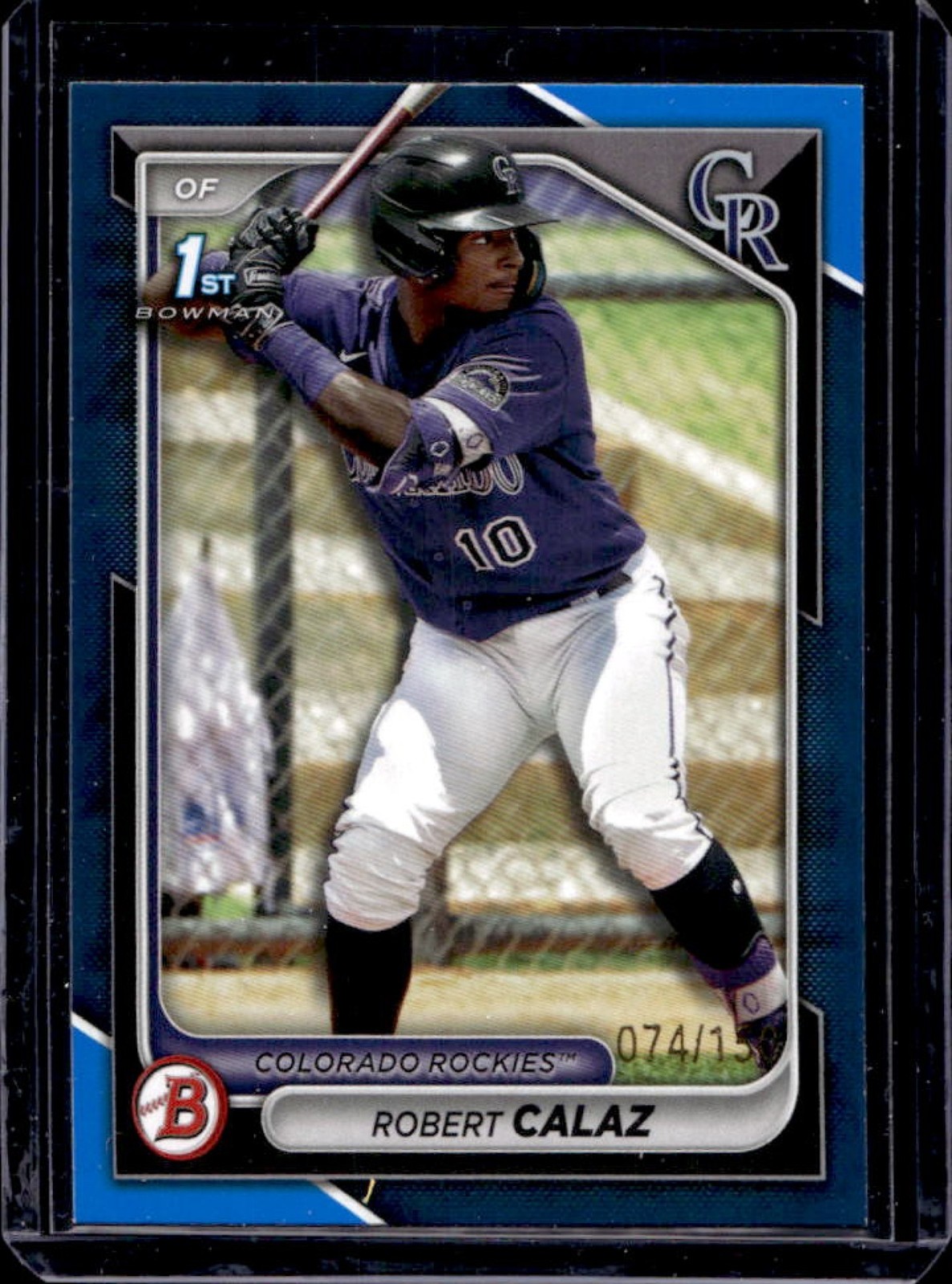 2024 Bowman Robert Calaz Blue 1st #74/150 Rockies