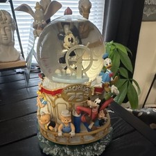 Disney Mickey Mouse 75th Anniversary Snow Globe with Classic Characters