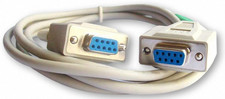 DB9 RS232 Serial Cable 6FT 9 Pin Female to Female F/F Computer Port Cord