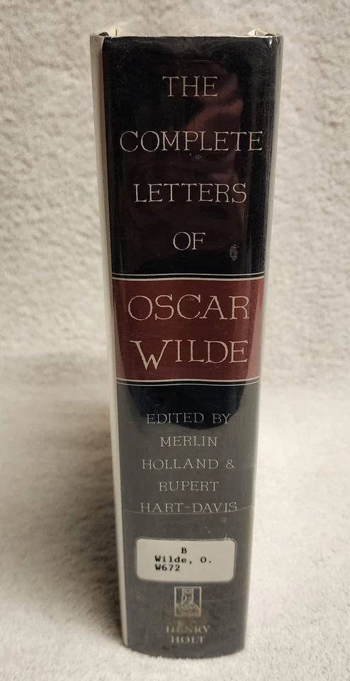 Complete Letters of Oscar Wilde by Merlin Holland Rupert Hart-Davis HCDJ ex lib - Image 4 of 4