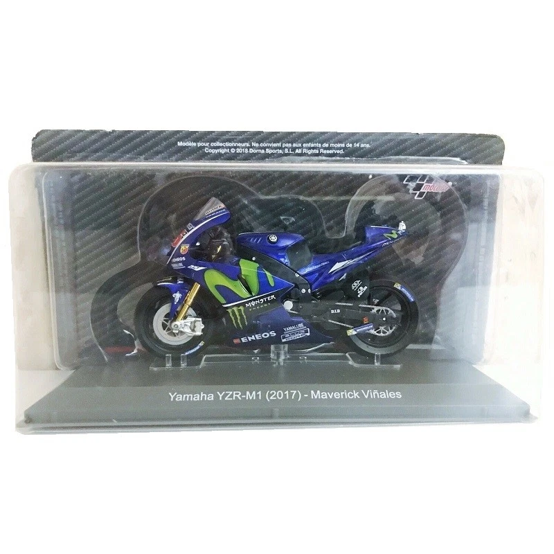 Yamaha YZR-M1 2017 Maverick Viñales 1:18 Salvat Bike Motorcycle GP - Image 2 of 2