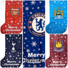 Job Lot of 38 Football Club Official Jumbo Christmas Stockings - NEW