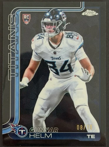 2025 Topps Chrome Sapphire - Gunnar Helm - True black RC /10! 🔥