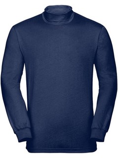 Herren Shirt Rollkragen Rolli Langarm marine blau Gr. 52/54 Neu