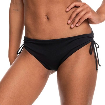 Roxy Women's Large Beach Classics Hipster Bikini Bottoms Black NEW