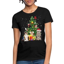 Christmas Tree Cats Catmas Women's T-Shirt