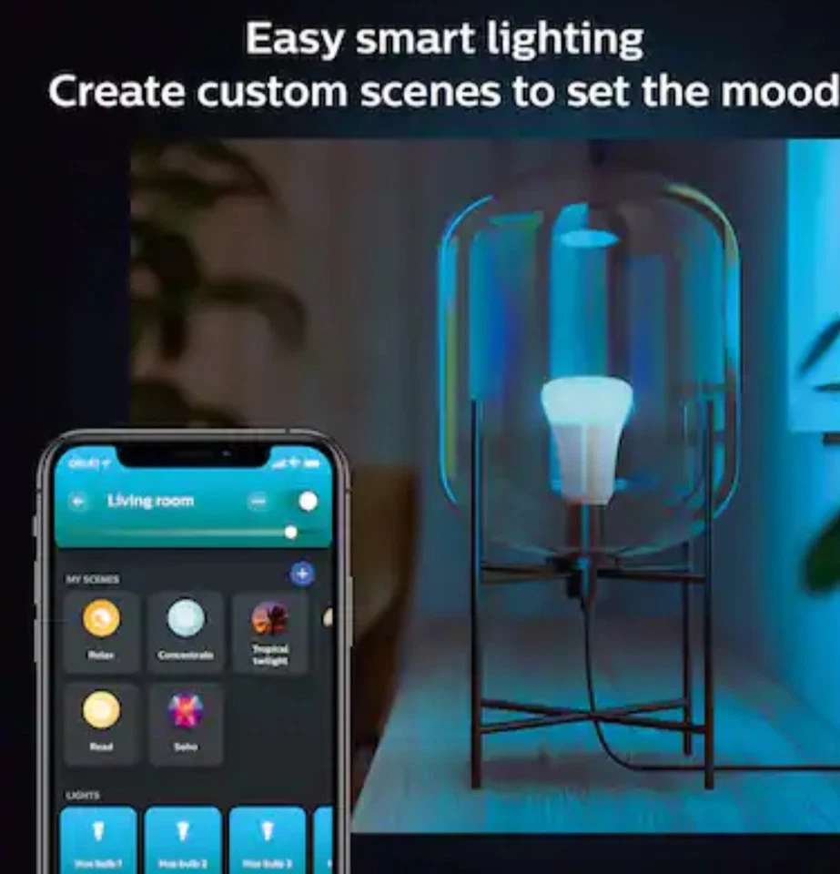Philips Bluetooth Smart Bulb, Multicolor - 3 Piece - Image 3 of 4