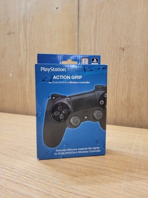 PlayStation PS4 DualShock 4 Action Grip Silicone Controller Cover Black New