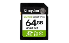 64GB Canvas Select Plus SD Card Up to 100MB/s Class 10, UHS-I, U1, V10 SDS3/64GB