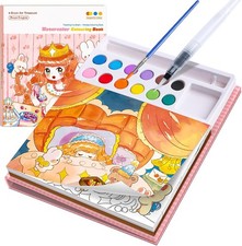 Paint with Water Coloring Books for Kids, Pocket Mess Free Watercolor Painting