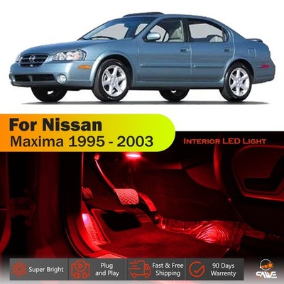 15 x Red LED Lights Bulb Interior Package Kit For 1995 - 2003 Nissan Maxima 194