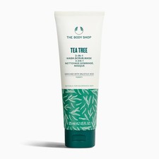 The Body Shop TEA TREE 3-In-1 Wash Scrub Mask 125ml Enriched with salicylic acid