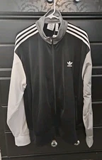 Adidas Originals Firebird Track Top Jacket Crew Black White Grey  XL GR9751