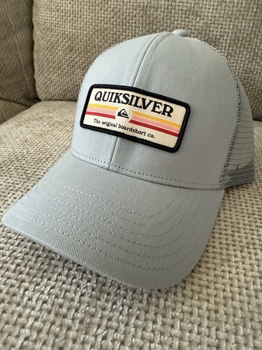 Vintage Y2k Quiksilver Truckermütze Kappe Druckknopflasche Netzrücken Surfbrett Surf Strand - Bild 3 von 3