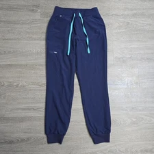 FIGS Zamora Freex Blue Lined Jogger Scrub Pants Women’s Size Small EUC!