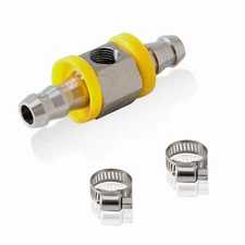 3/8" Gauge Sensor T-Fitting Adapter + 1/8 NPT Fuel Pressure Gauge 0-140 PSI