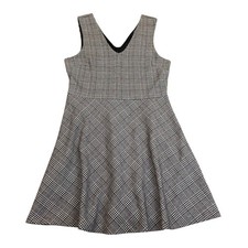 Banana Republic Plaid Fit Flare Dress Size 12 NWT