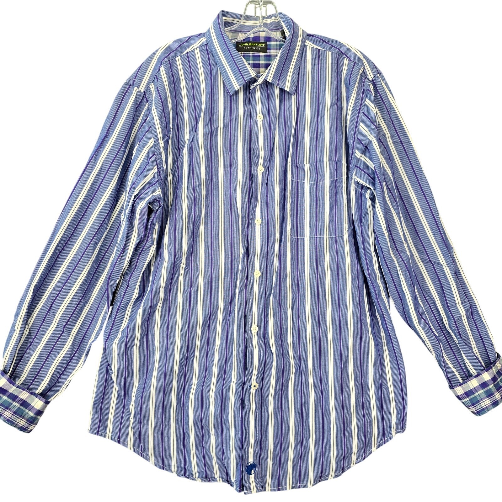 John Bartlett Consensus Purple Periwinkle Shirt S… - image 1