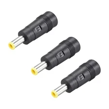 3Pcs DC Power Converter 5.5mm x 3.0mm Male to 5.5mm x 2.1mm Female Connector