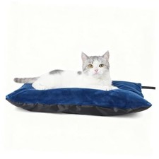 Outdoor Heated Cats Bed - 100 Waterproof Outdoor Heated Blue 16" x 12" M 