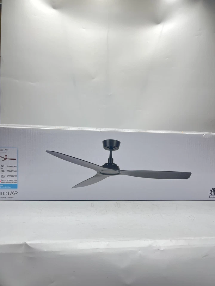 LUCCI AIR Moto 52 in. Indoor Brushed Nickel and Teak Ceiling Fan with Remote - Image 2 of 4